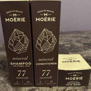 Moerie Hair Growth Set - Shampoo, Conditioner, & Mask (3pc) - Reverse Hair Loss